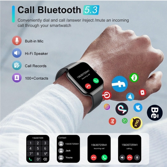 Smart Watch (Orange band) - Picture 2 of 7